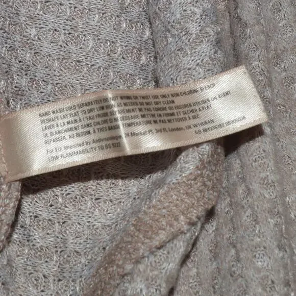 Anthropologie Women's XS waffle knit top Saturday Sunday cross ruffle back - Picture 5 of 6